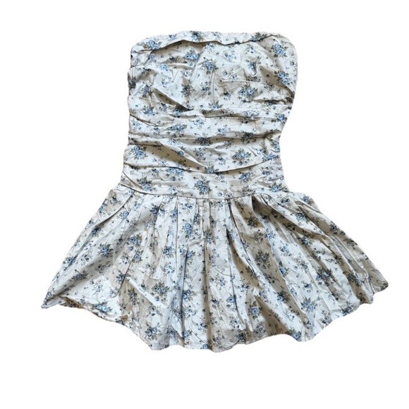 Cider Dresses & Skirts - NWT Cider Blue and White Floral Dress XS